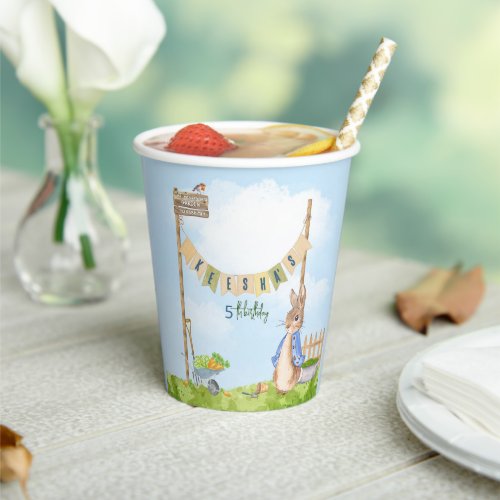 Peter the Rabbit Birthday Garden Party Paper Cups