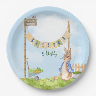 Peter the Rabbit Birthday Garden Party Paper Plates