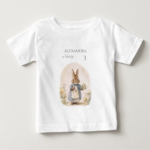 Peter the Rabbit Birthday Party Baby T_Shirt