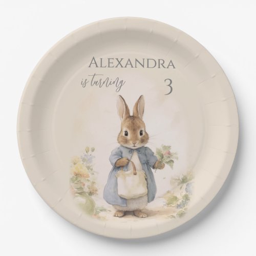 Peter the Rabbit Birthday Party Paper Plates