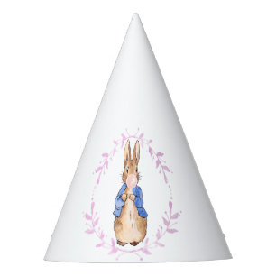 Peter the Rabbit Blowing Pink Bubble gum Party Hat