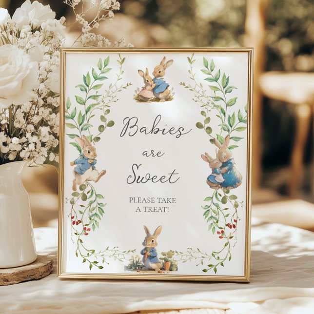 Peter the Rabbit Botanical Babies Are Sweet Poster (Creator Uploaded)