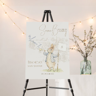 Peter the Rabbit Bunny Baby Shower Welcome Sign