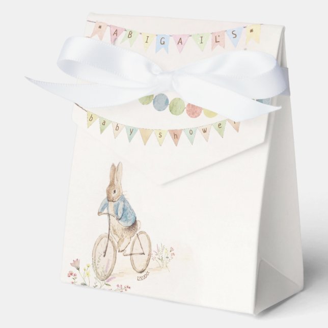 Peter the Rabbit Bunny Gender Neutral Baby Favor Boxes (Front)