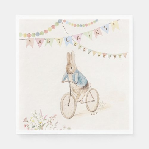 Peter the Rabbit Bunny Gender Neutral Baby Shower Napkins