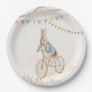 Peter the Rabbit Bunny Gender Neutral Baby Shower Paper Plates