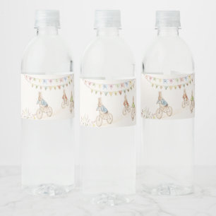 Peter the Rabbit Bunny Gender Neutral Baby Shower Water Bottle Label