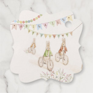 Peter the Rabbit Bunny Gender Neutral Books Baby Favor Tags