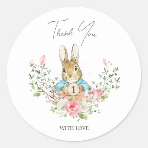 Peter the Rabbit Classic Round Sticker