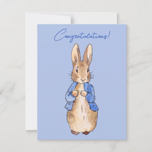 Peter the rabbit Congratulations greeting