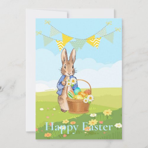 Peter the Rabbit Easter Bunny Rabbit Holiday Card