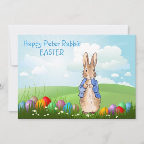 Peter the Rabbit Easter Bunny Rabbit  Holiday Card