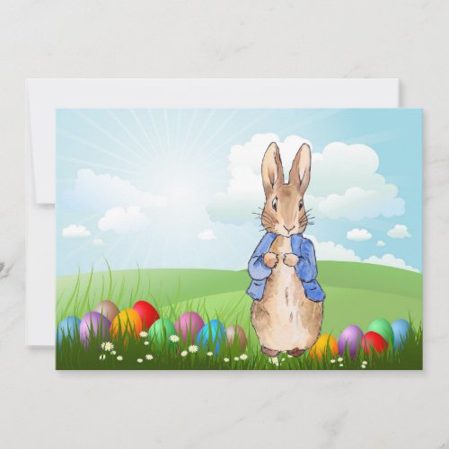 Peter the Rabbit Easter Bunny Rabbit  Holiday Card