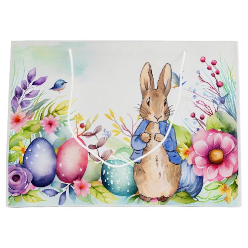 Peter the Rabbit Easter Bunny Rabbit  Large Gift Bag
