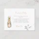 Peter the Rabbit Fall Autumn Winter Baby Shower Enclosure Card | Zazzle