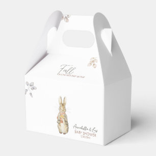 Peter the Rabbit Fall Autumn Winter Baby Shower Favor Boxes