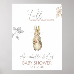 Peter the Rabbit Fall Autumn Winter Baby Welcome Poster