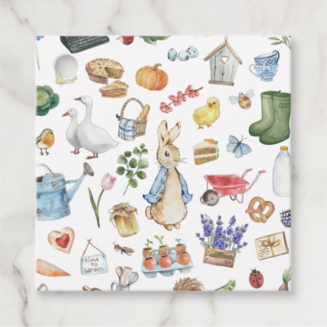 Peter the Rabbit Favor Tags (Front)