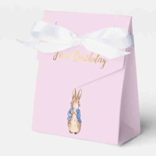 Peter the Rabbit First Birthday Favor Boxes