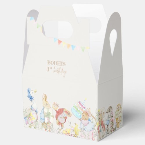Peter the Rabbit First Birthday Favor Boxes