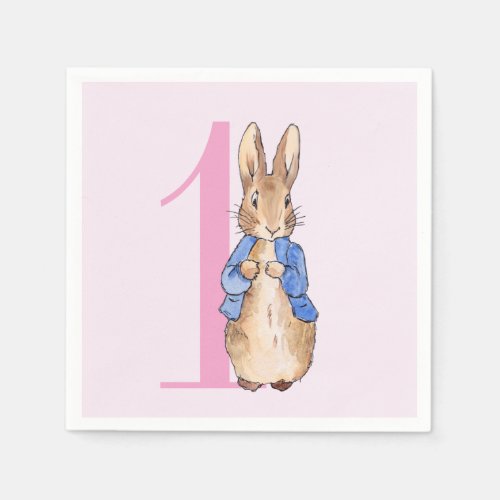 Peter the Rabbit First Birthday Napkins