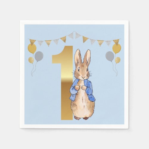 Peter the Rabbit First Birthday Napkins