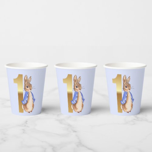 Peter the Rabbit First Birthday Paper Cups