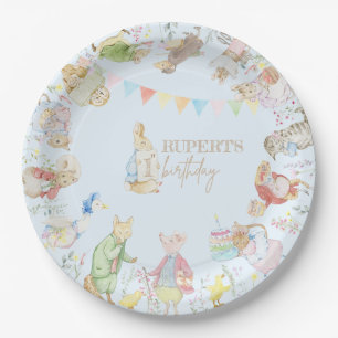 Peter the Rabbit First Birthday Paper Plates