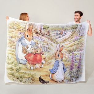Peter the Rabbit Fleece Blanket