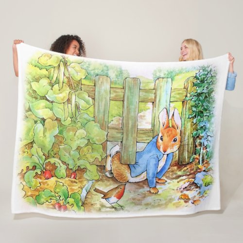 Peter the Rabbit  Fleece Blanket