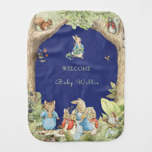 Peter the Rabbit Forest Friends Baby Burp Cloth