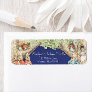 Peter the Rabbit Forest Friends Display Shower Label