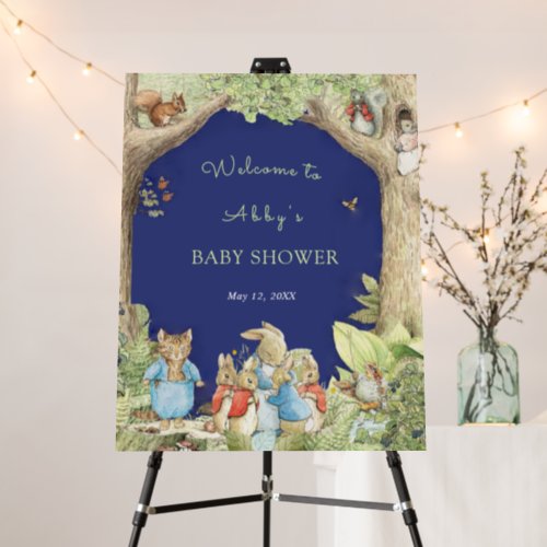 Peter the Rabbit Forest Friends Shower Welcome Foam Board