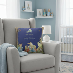 Peter the Rabbit Forest Friends Throw Pillow