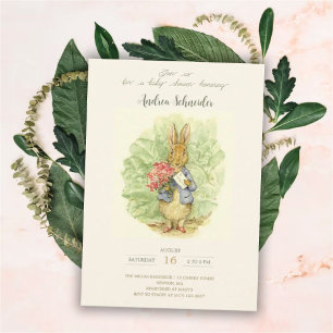 Peter the Rabbit Garden Baby Shower Invitation