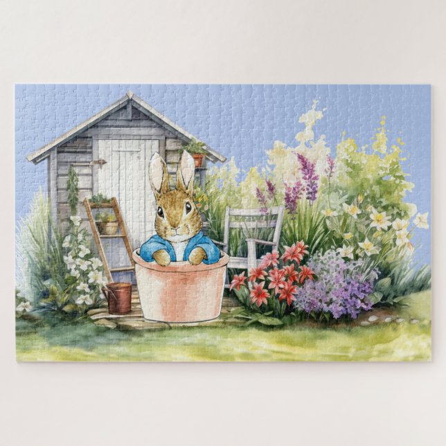 Peter the Rabbit Garden Shed Jigsaw Puzzle (Horizontal)