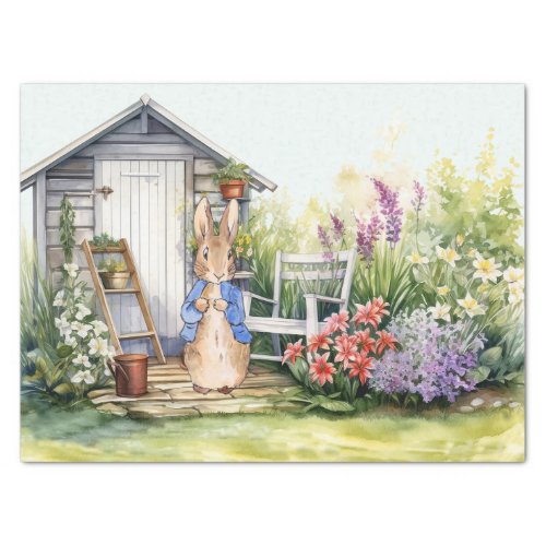 Peter the Rabbit Garden Shed Tissue Paper