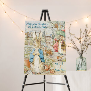 Peter the Rabbit Garden Storybook Birthday Welcome Foam Board