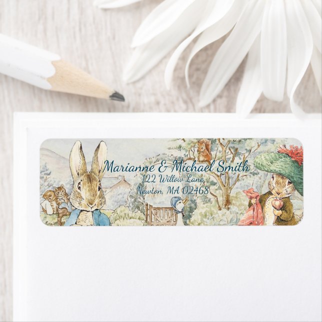 Peter the Rabbit Garden Storybook  Label (Insitu)