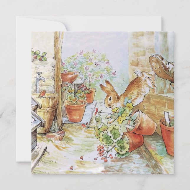 Peter the rabbit Happy Birthday Card (Front)