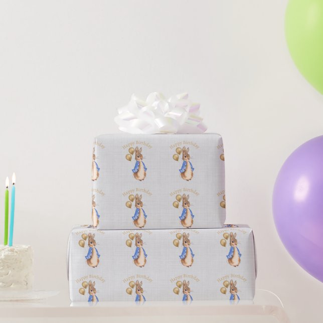 Peter the rabbit Happy Birthday Wrapping Paper (Party Gifts)