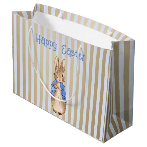 Peter the rabbit Happy Easter greeting Large Gift Bag