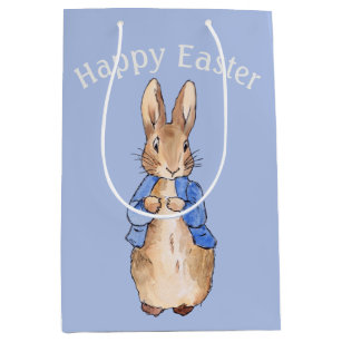 Peter the rabbit Happy Easter greeting Medium Gift Bag