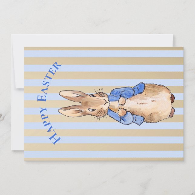 Peter the rabbit Happy Easter Holiday Card (Front)
