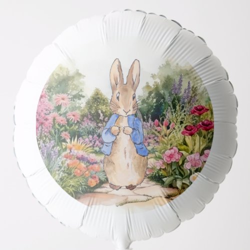 Peter the Rabbit in his garden  Balloon