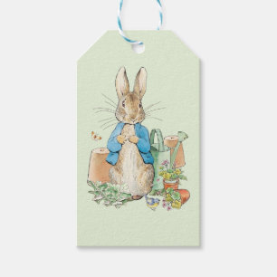 Peter the rabbit in his garden Gift Tags