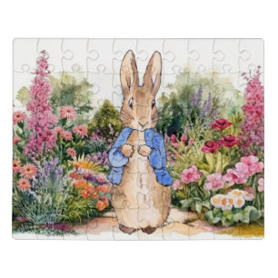 Peter the Rabbit in his garden Jigsaw Puzzle