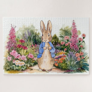 Peter the Rabbit in his garden Jigsaw Puzzle