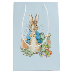 Peter the rabbit in his garden Medium Gift Bag