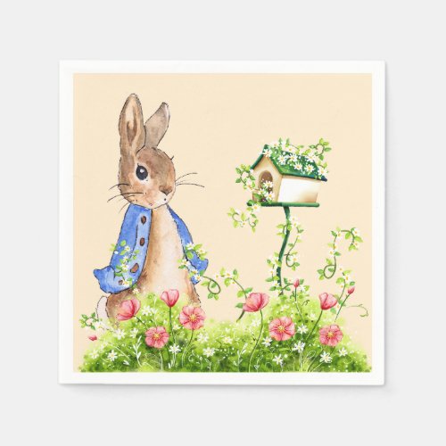 Peter the Rabbit in His Garden   Napkins